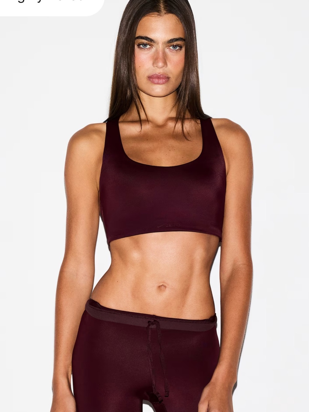 NikeSKIMS NWT Racerback Bra - Currant